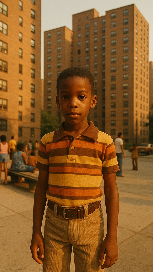 Reconstruction of Jay-Z in 1980: Four kids, one parent
