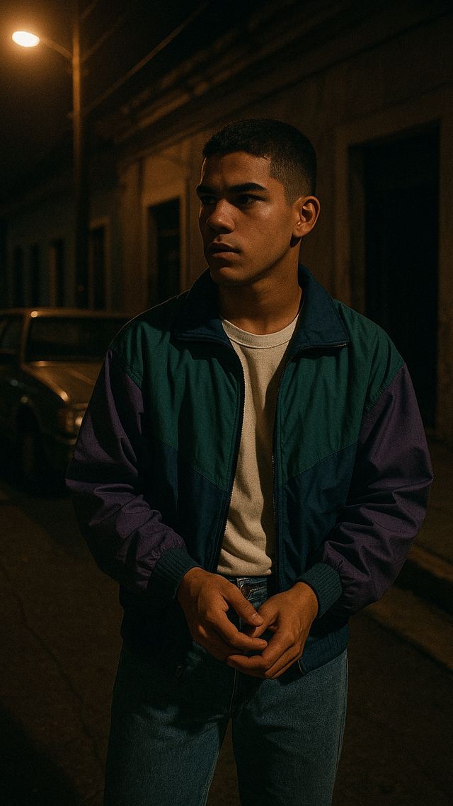 Reconstruction of Daddy Yankee in Early 1990s: Shot on a studio break