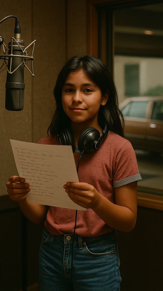 Reconstruction of Selena in 1984: Learning Spanish lyrics phonetically