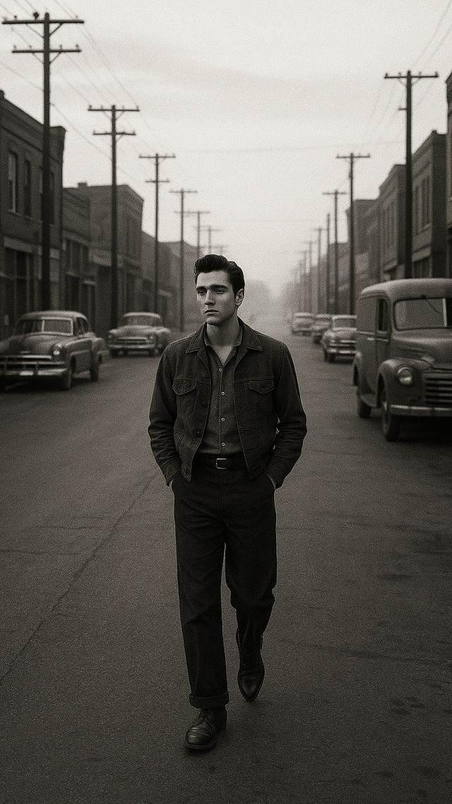 Reconstruction of Elvis Presley in 1954: A dollar an hour